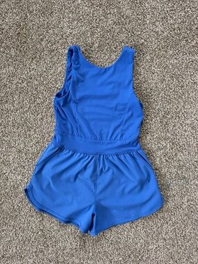 abercrombie kids Girls Blue Athletic Romper size 7/8